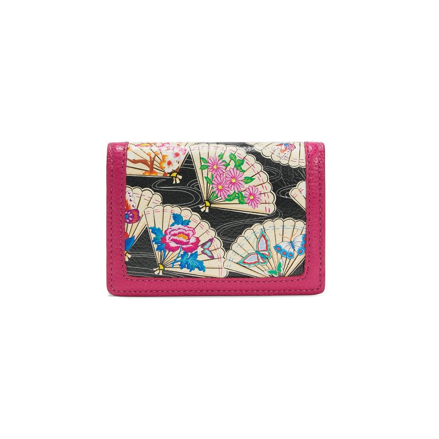 Kyoto Japanese Fan Leather Card Case