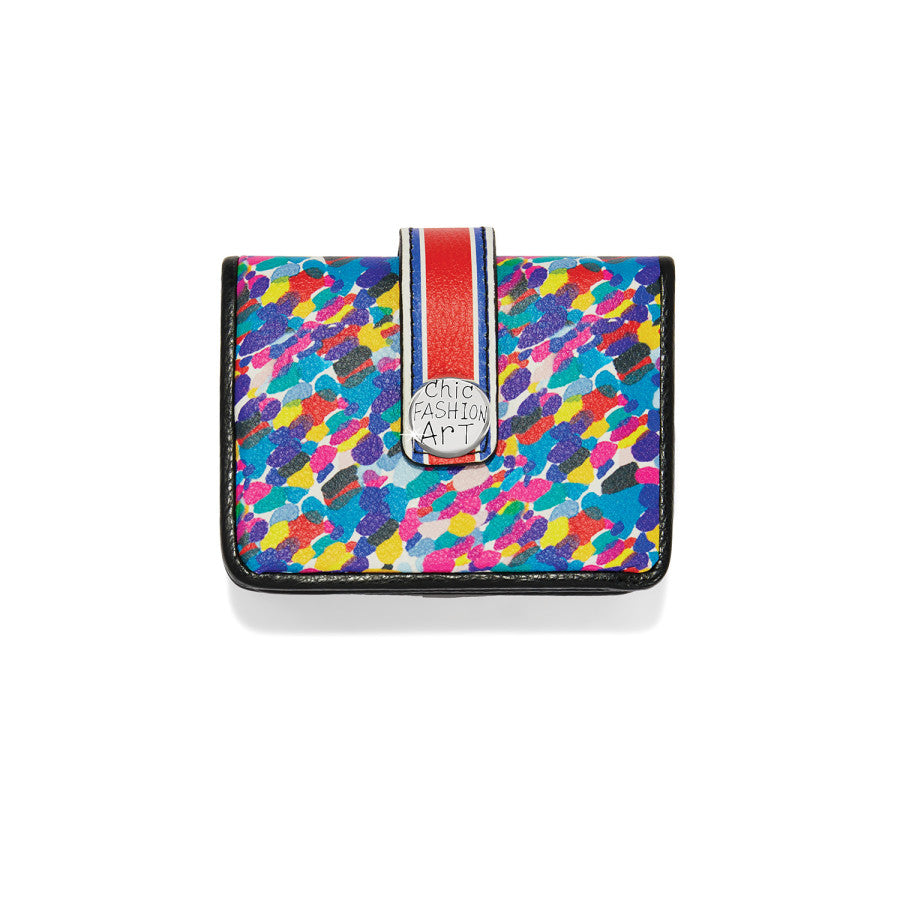 Colorful Leather Wallet for Cards & Cash – Fashionista Cover Girls Design