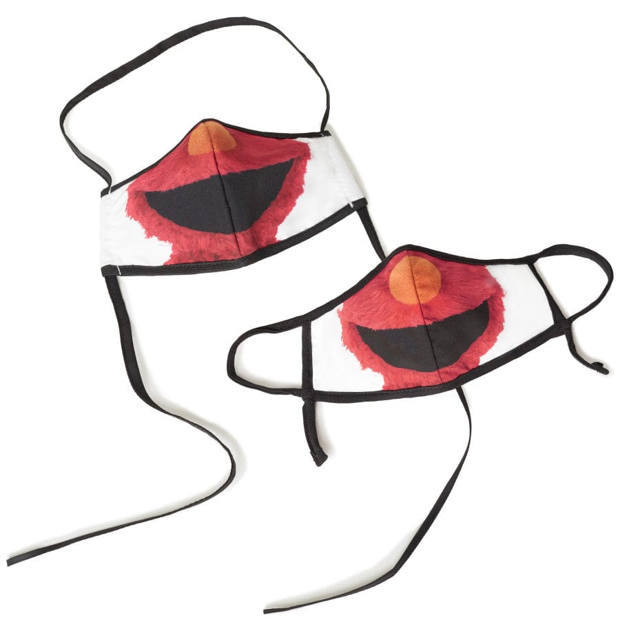 Sesame Street Elmo Reusable Face Mask Set (2-Pack) for Adults & Kids