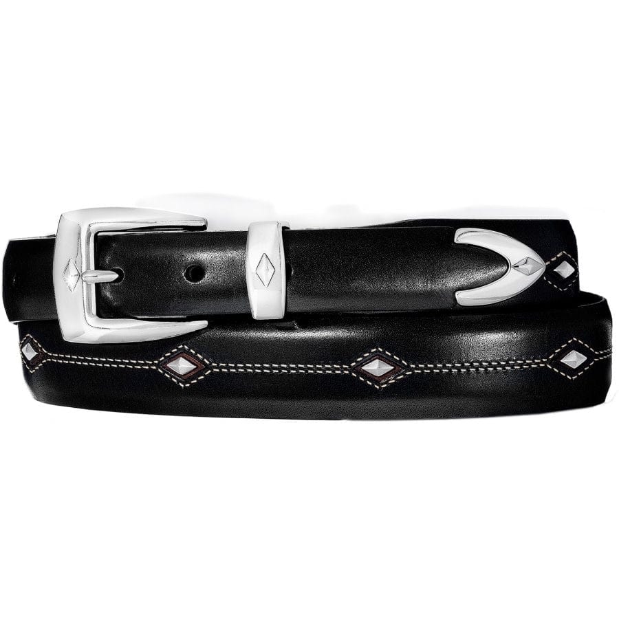 Denver Diamond Western Belt with Silver-Plated Studs
