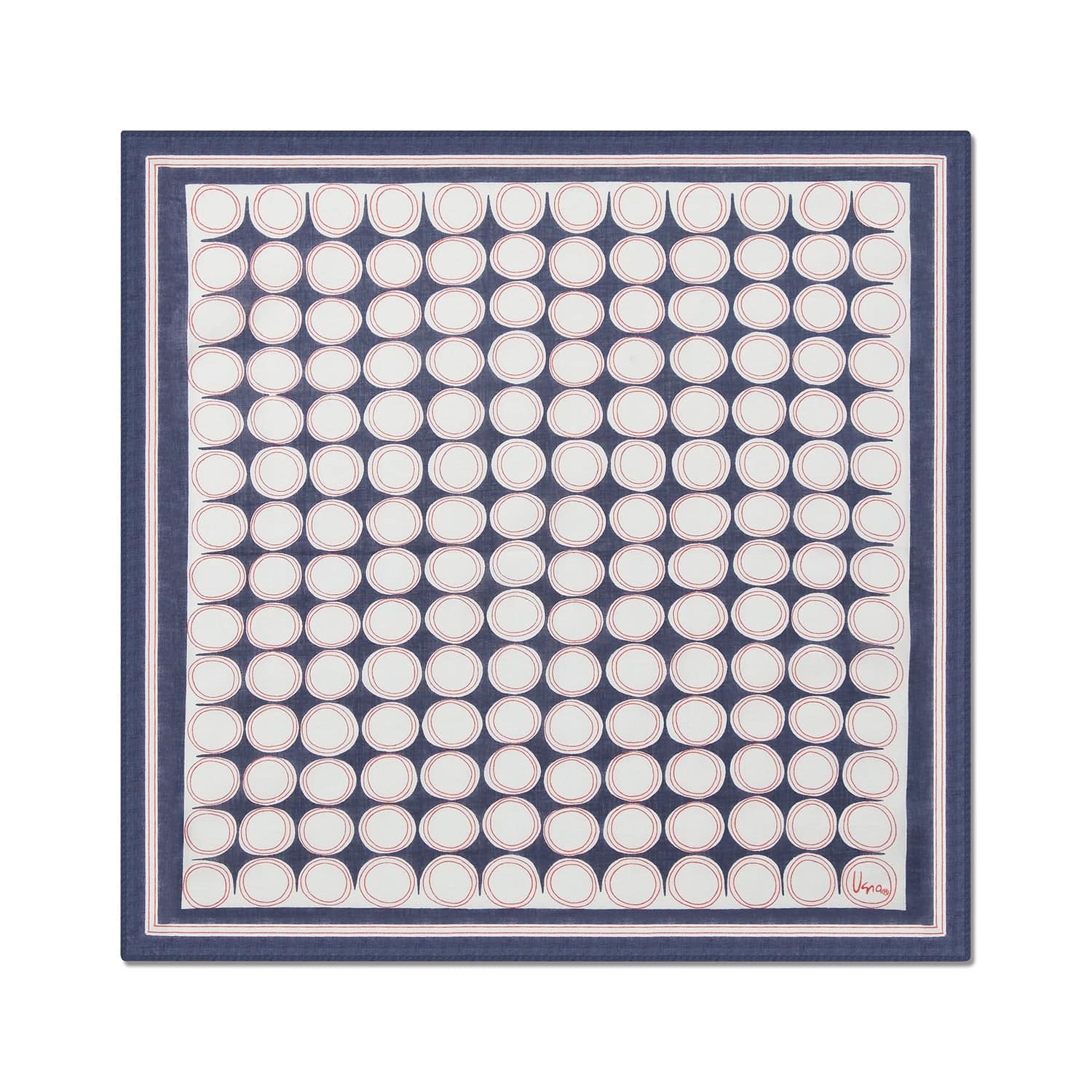Americana Print Circle Scarf for Handbags