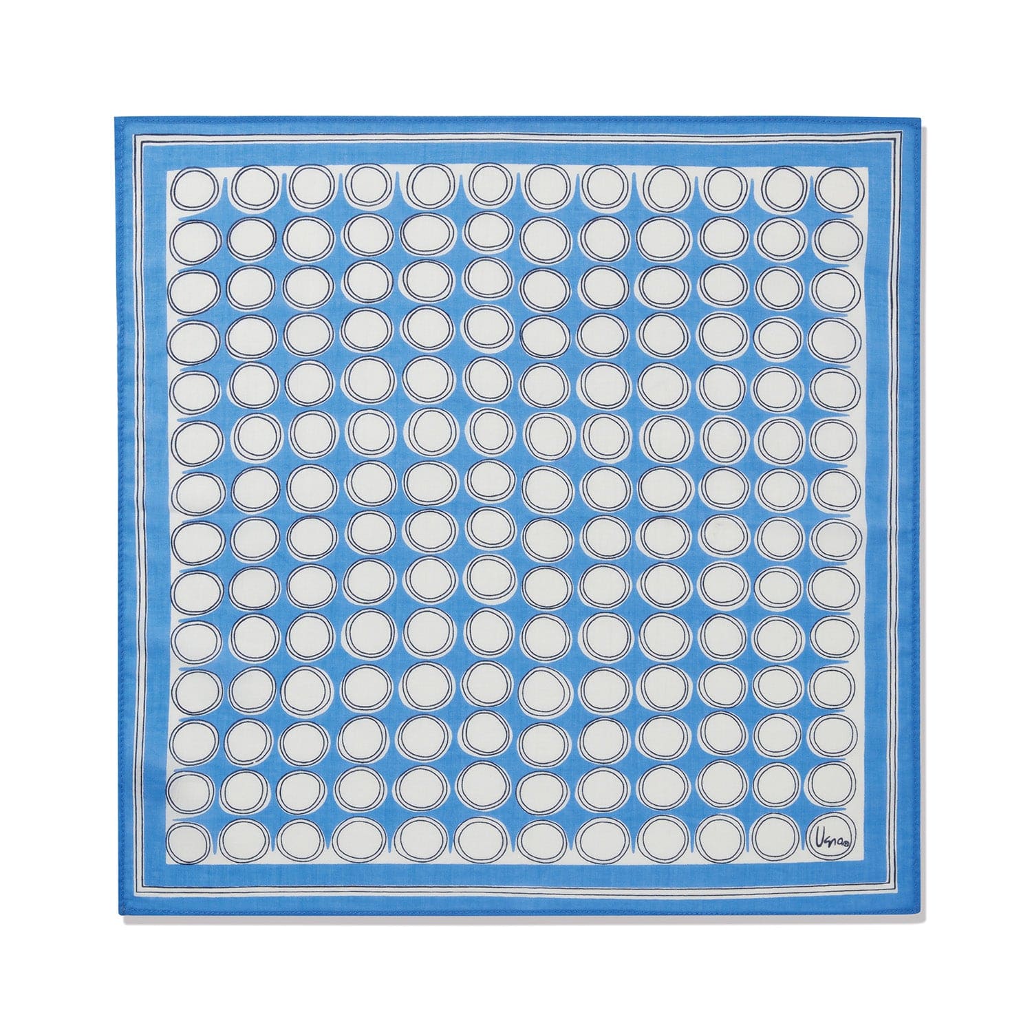 Americana Print Circle Scarf for Handbags
