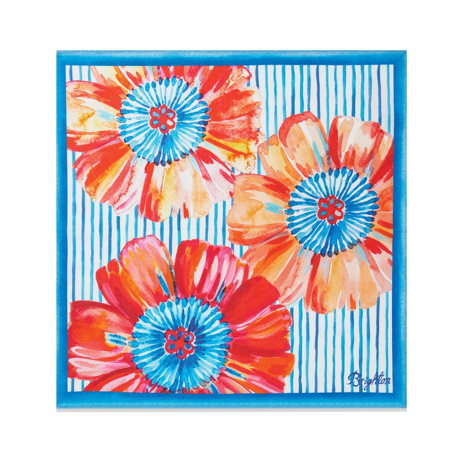 Floral Print Handbag Scarf - Designer Garden Pattern Accessory
