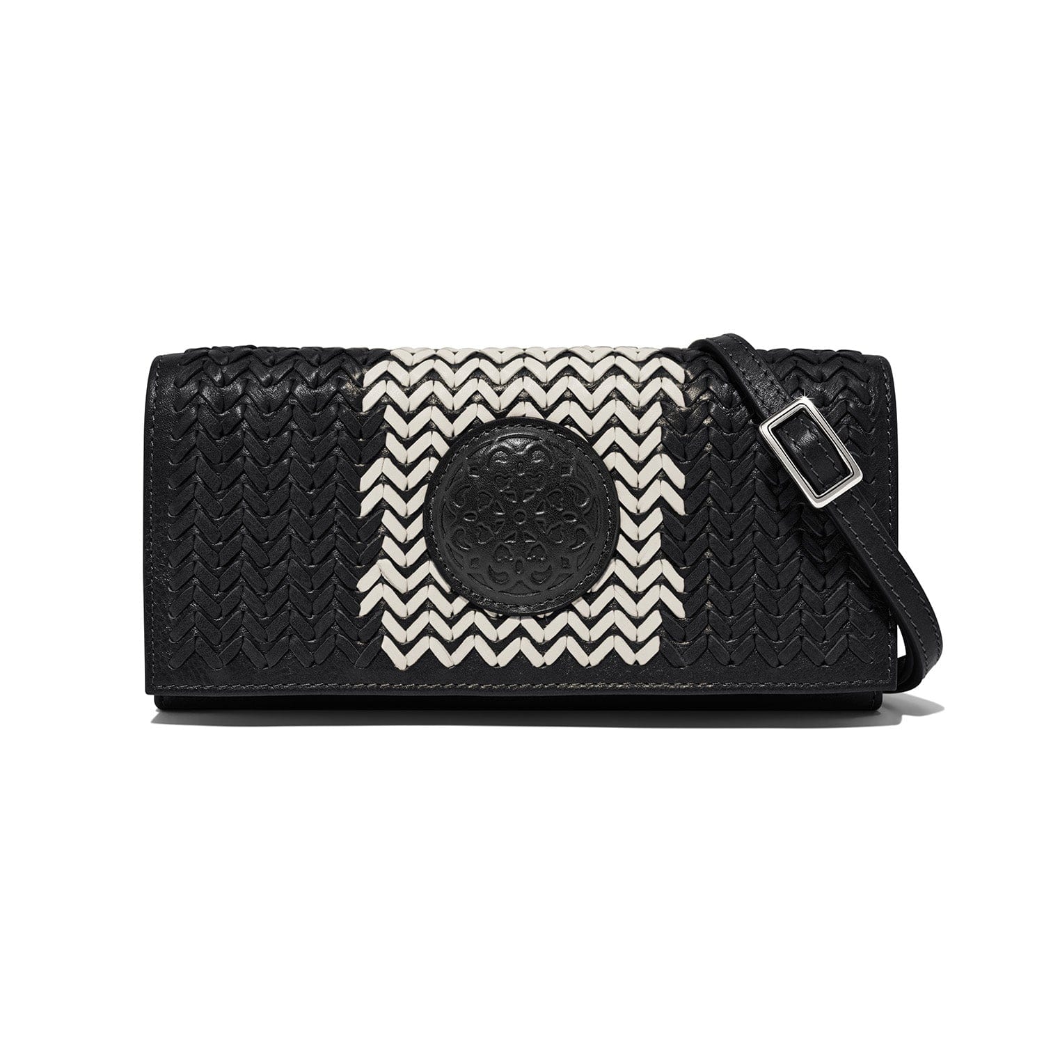 Via Val Large Handcrafted Leather Wallet – Minimalist Color-Block Design