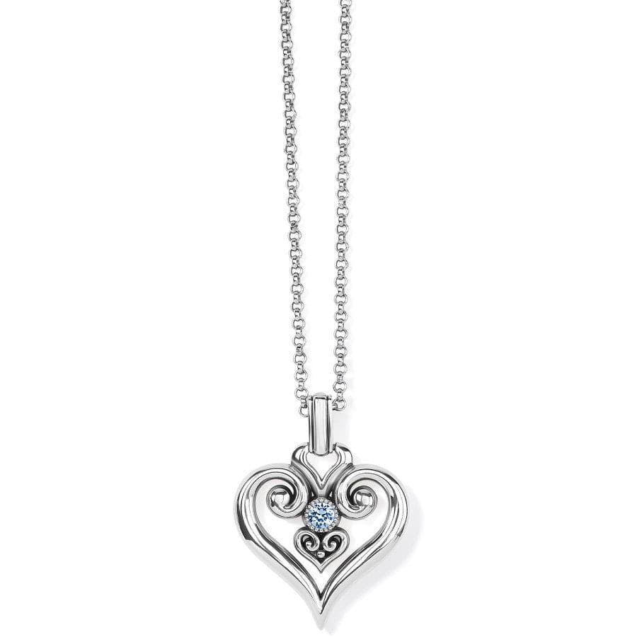 Alcazar Convertible Heart Necklace with Glint Detailing