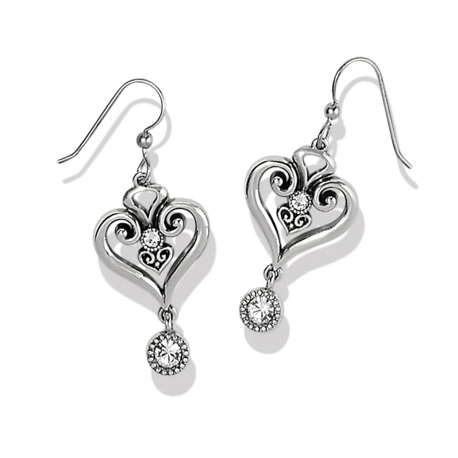 Alcazar Heart Glint French Wire Earrings – Spanish-Inspired Jewelry