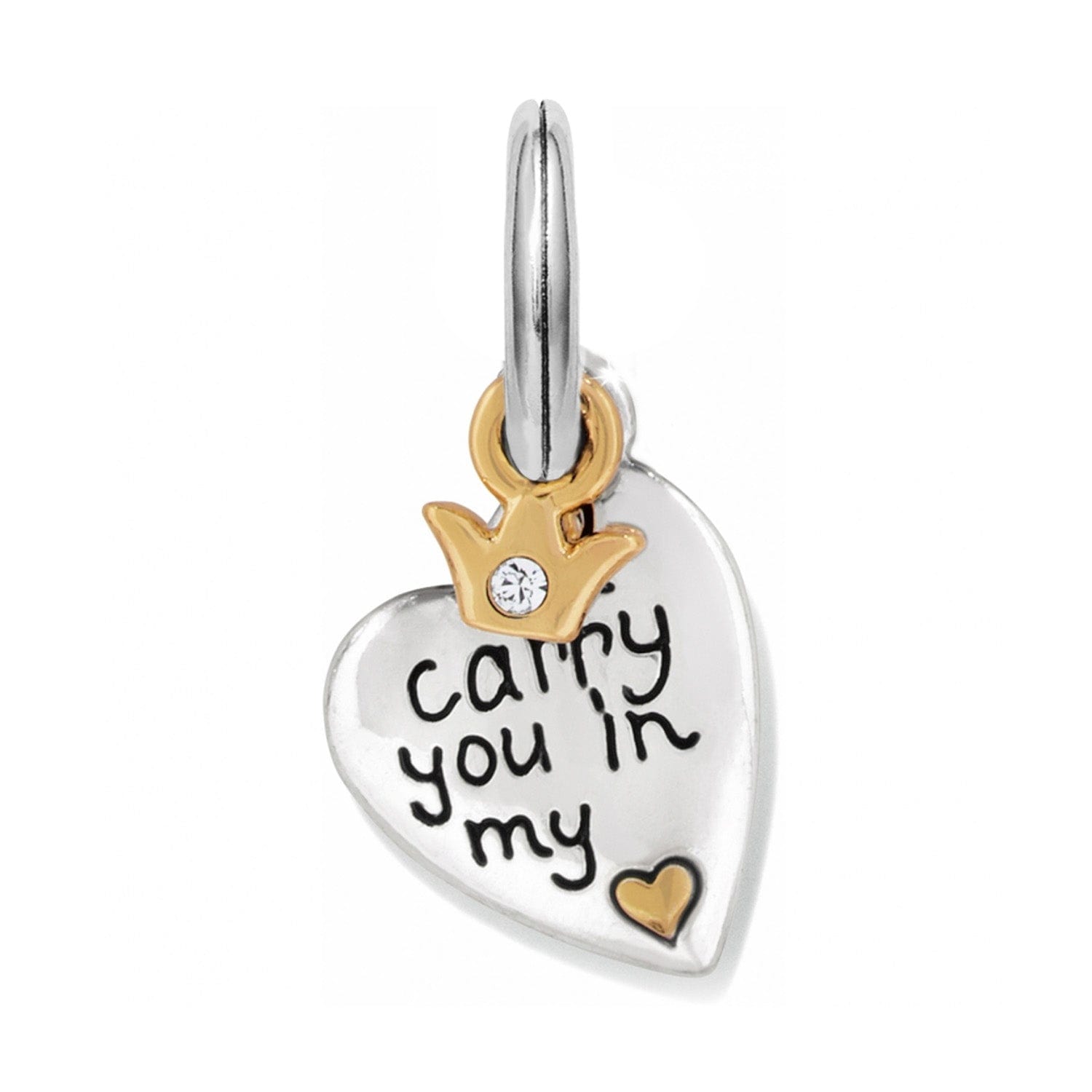 Dainty Crown Charm Necklace - Elegant Bedazzled Pendant Jewelry