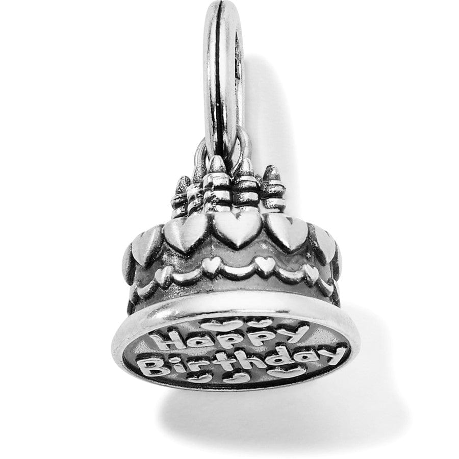 Birthday Cake Charm for Jewelry with Heart Detail
