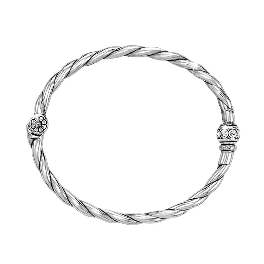 Shimmer Charm Holder Hinged Bangle for Jewelry Customization