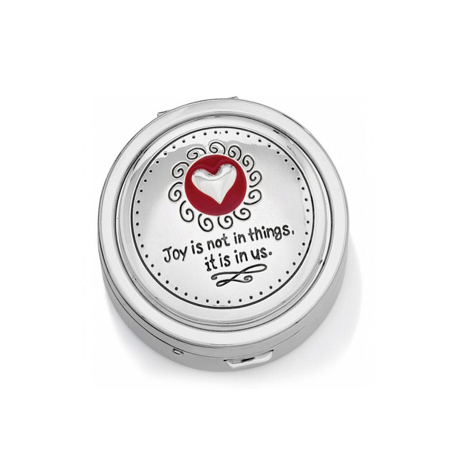 Heart-Shaped Pill Organizer with Sweet Inscriptions - Joyful Design