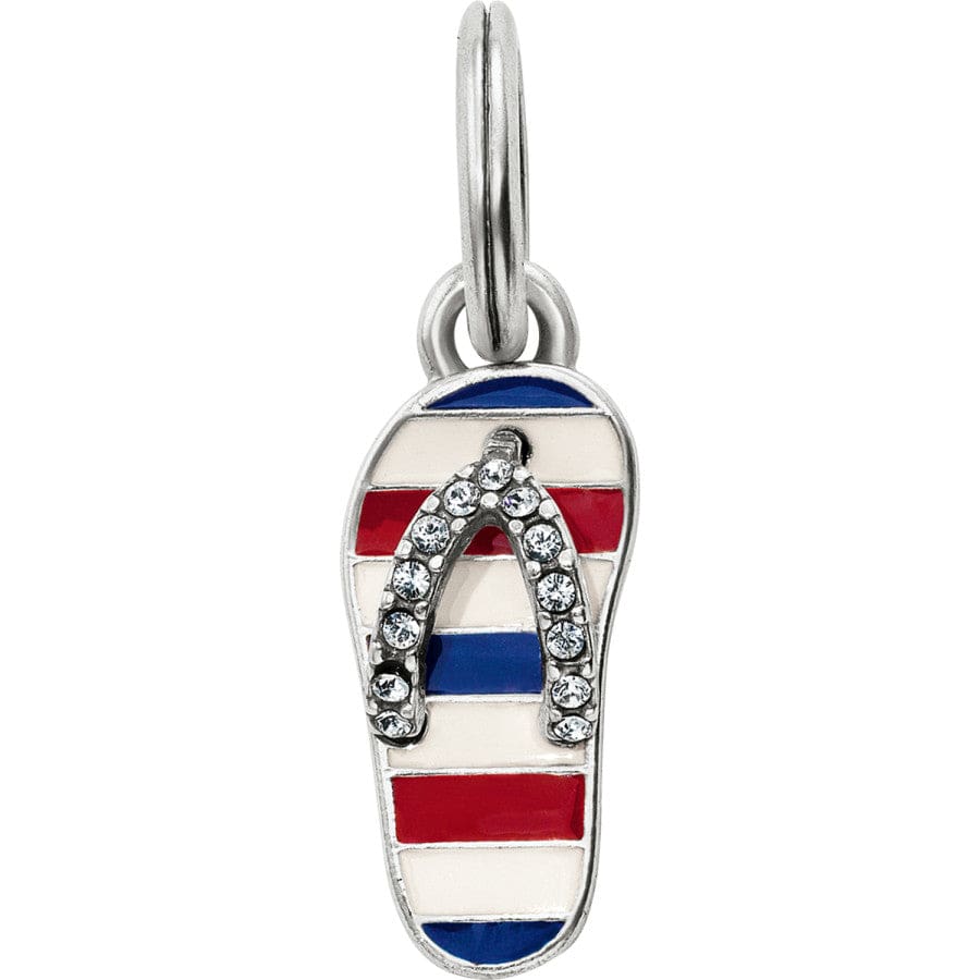 Americana Flip Flop Charm - Handcrafted Brighton Treasures Jewelry