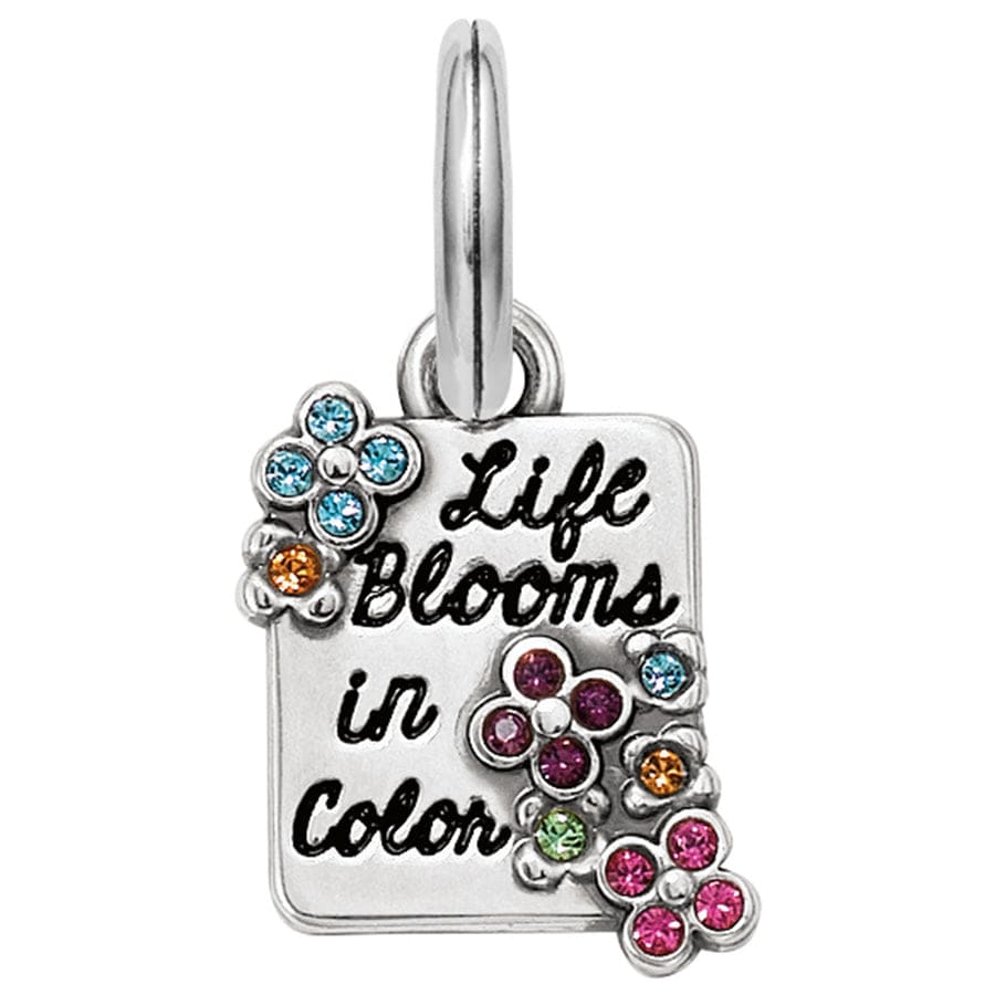 Colorful Life Blooms Charm for Necklace or Bracelet