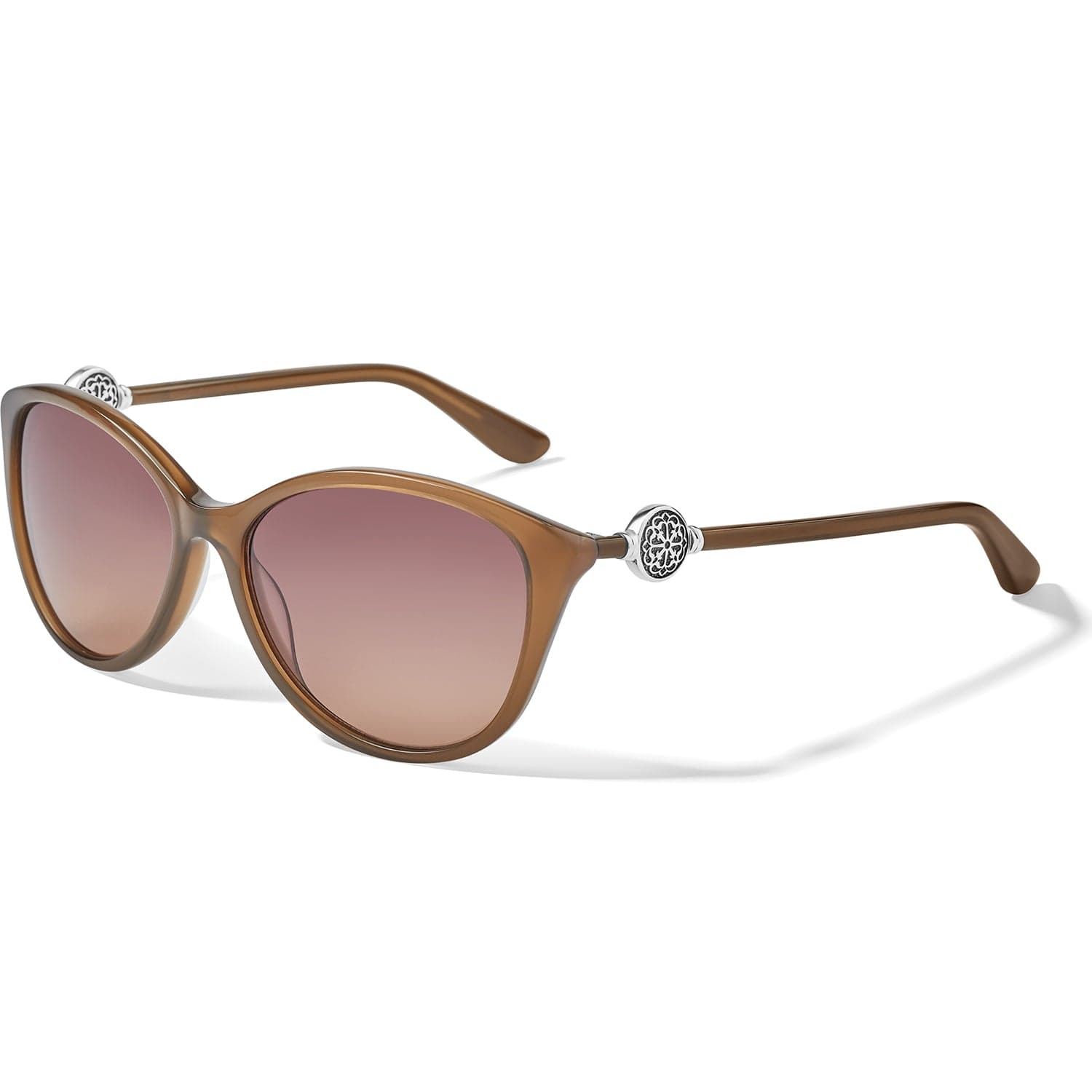 Ferrara Brown Oval Sunglasses with UV Protection
