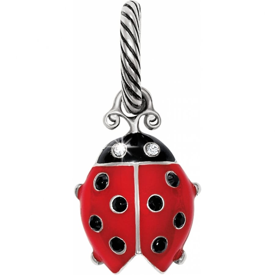 Lucky Ladybug Charm with Crystals - Brighton Treasures Jewelry