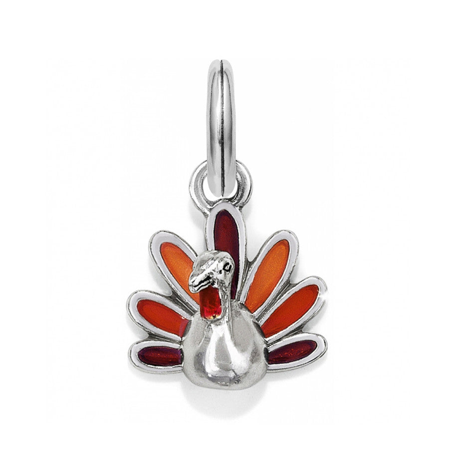 Brighton Thanksgiving Turkey Charm - Handcrafted Autumn Jewelry