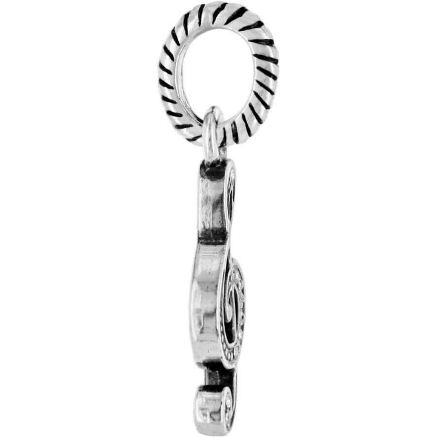 Treble Clef Charm with Crystals - Music Note Jewelry