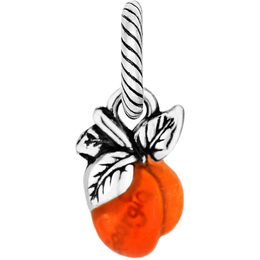 Hand-Painted Georgia Peach Charm – Unique Enamel Jewelry