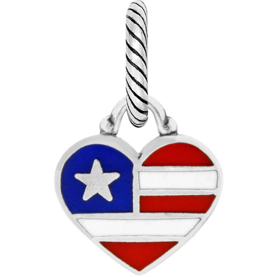 Washington DC Flag Charm for Jewelry - Patriotic Red White Blue Accessory