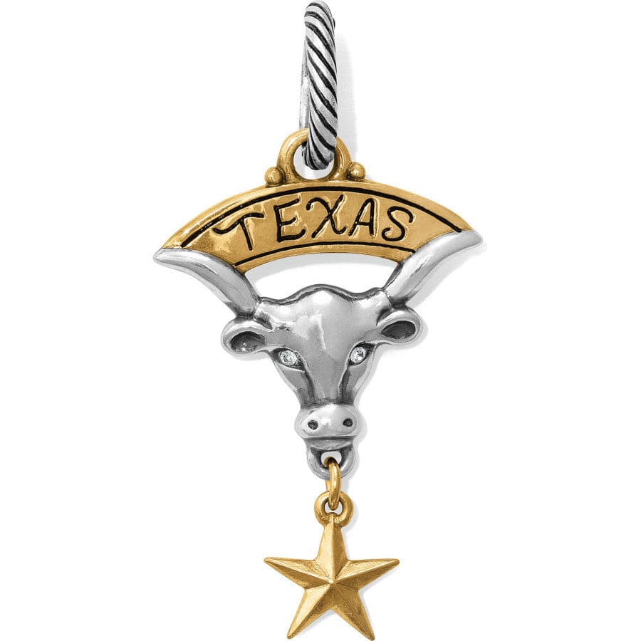 Texas Longhorn Cow Charm - Western Jewelry Pendant