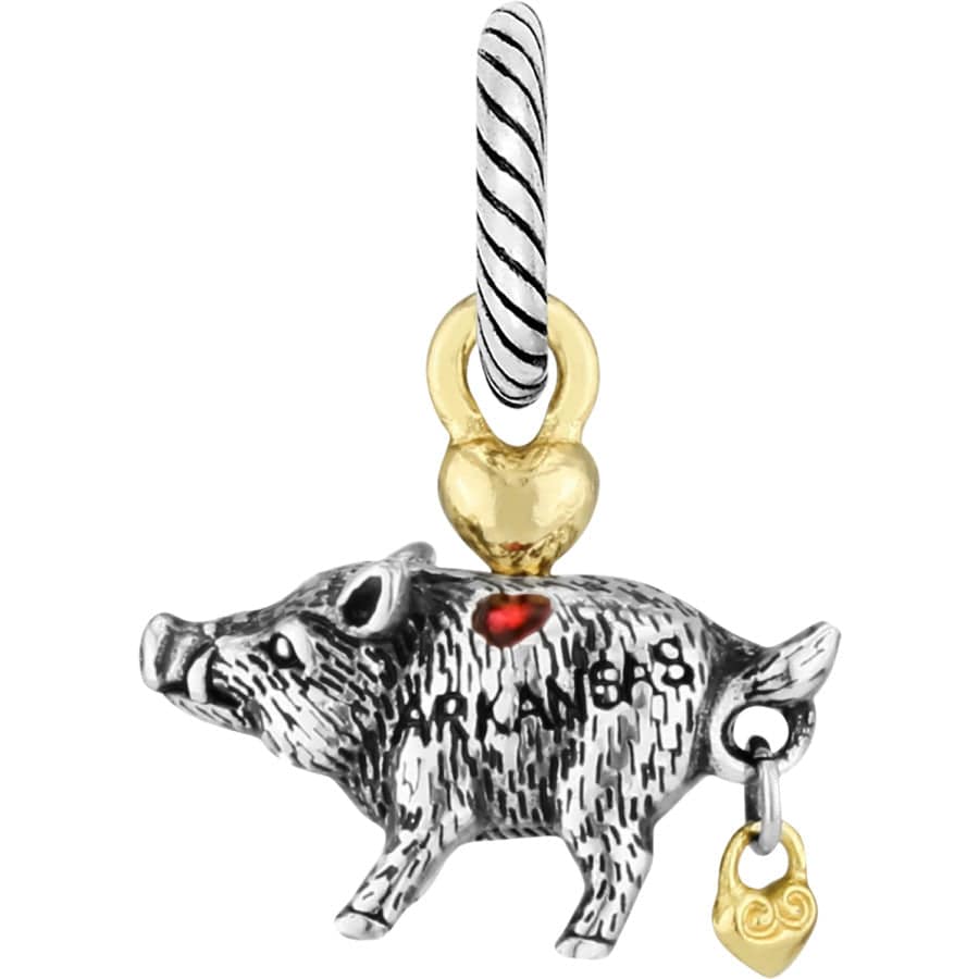 Arkansas BBQ Pig Charm - Handcrafted Jewelry