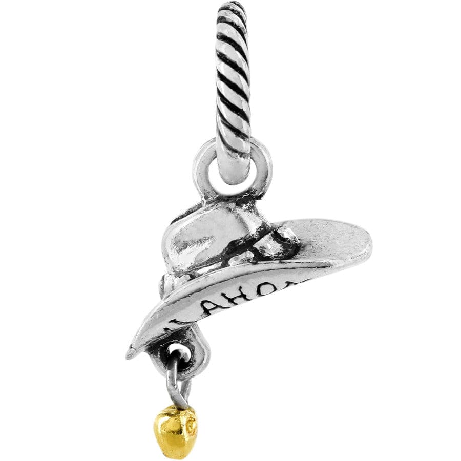 Oklahoma Cowboy Hat Charm - Handcrafted State Jewelry