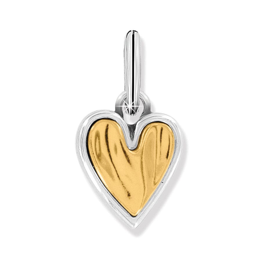 Handcrafted Cascade Heart Charm for Jewelry Making