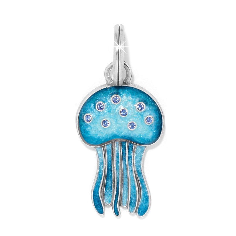 Hand-Enameled Jellyfish Charm Bracelet Pendant
