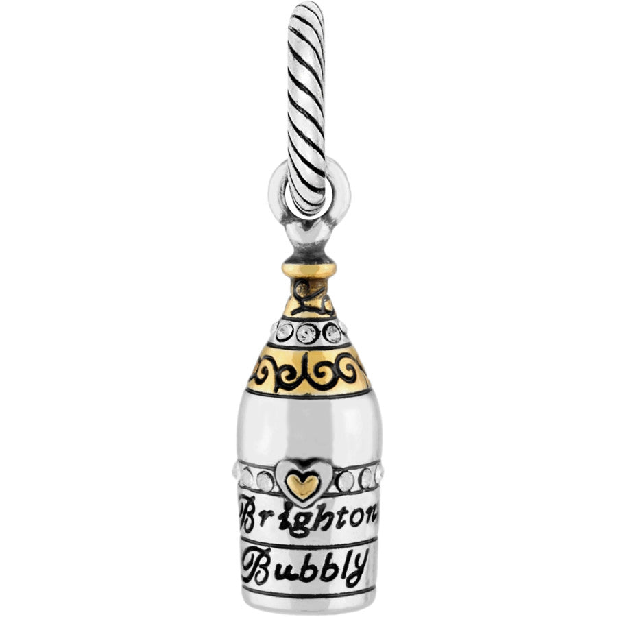 Champagne Bottle Charm for Jewelry - Bubbly Brighton Keepsake