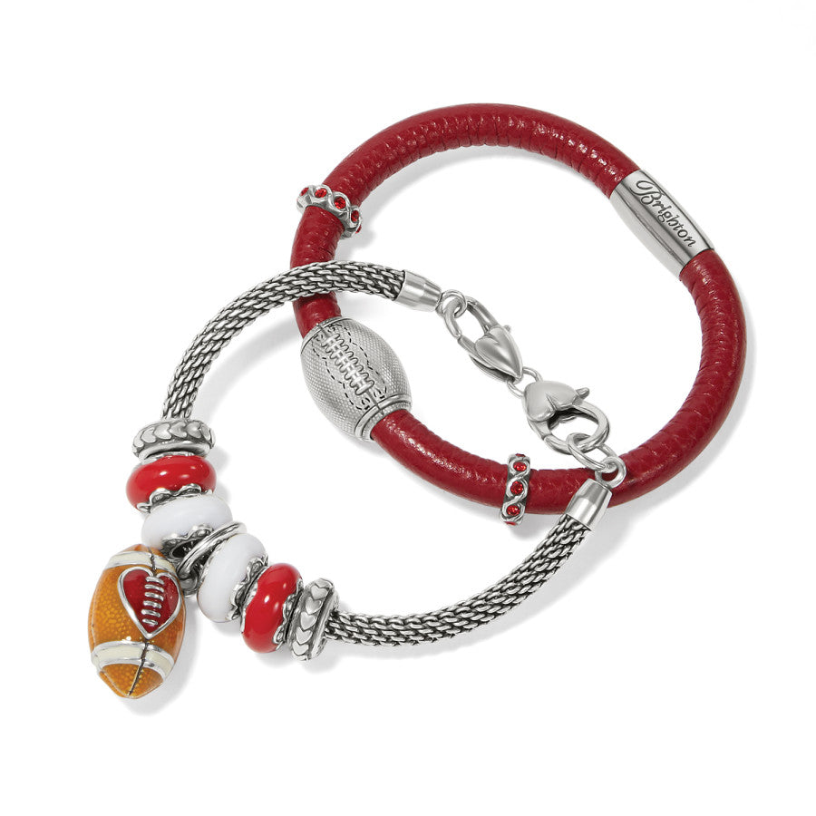 Football Charm Jewelry - ABC Sports Fan Gift for Men & Women
