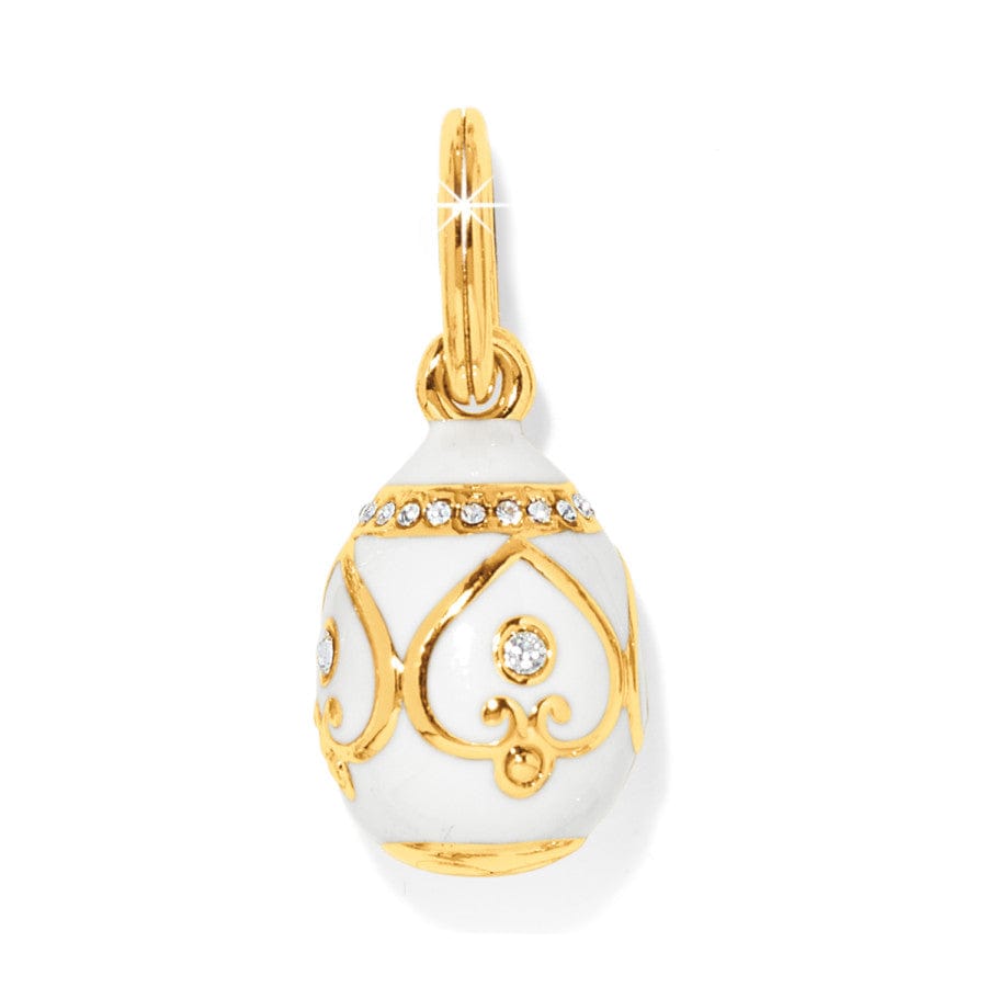 Handcrafted Golden Egg Charm - Imperial Jewelry Pendant