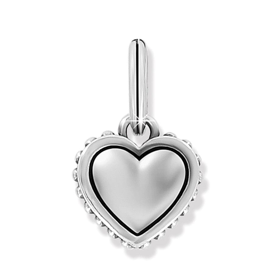 Bold Heart Charm with Beaded Details - Pretty Tough Jewelry