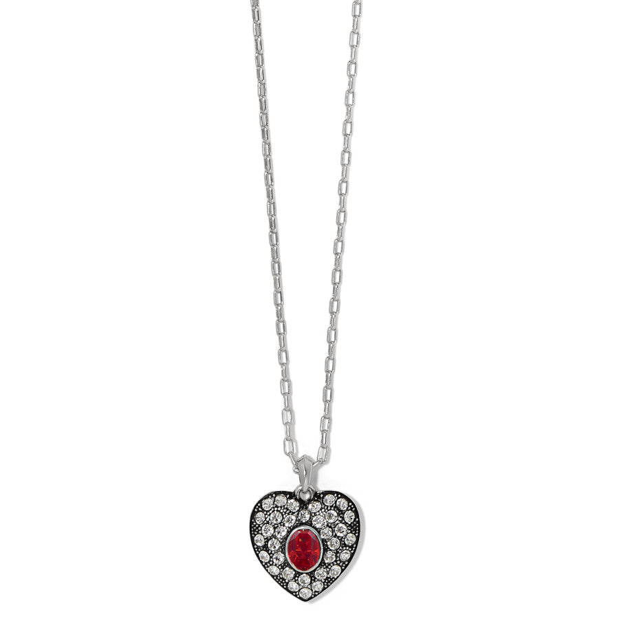 Adela Heart Pendant Necklace with European Crystals