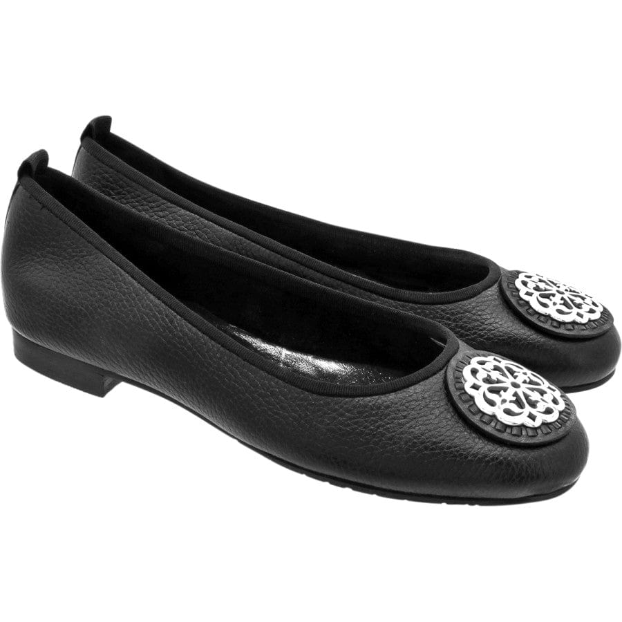 Aleta Ferrara Medallion Ballerina Flats - Chic & Comfortable