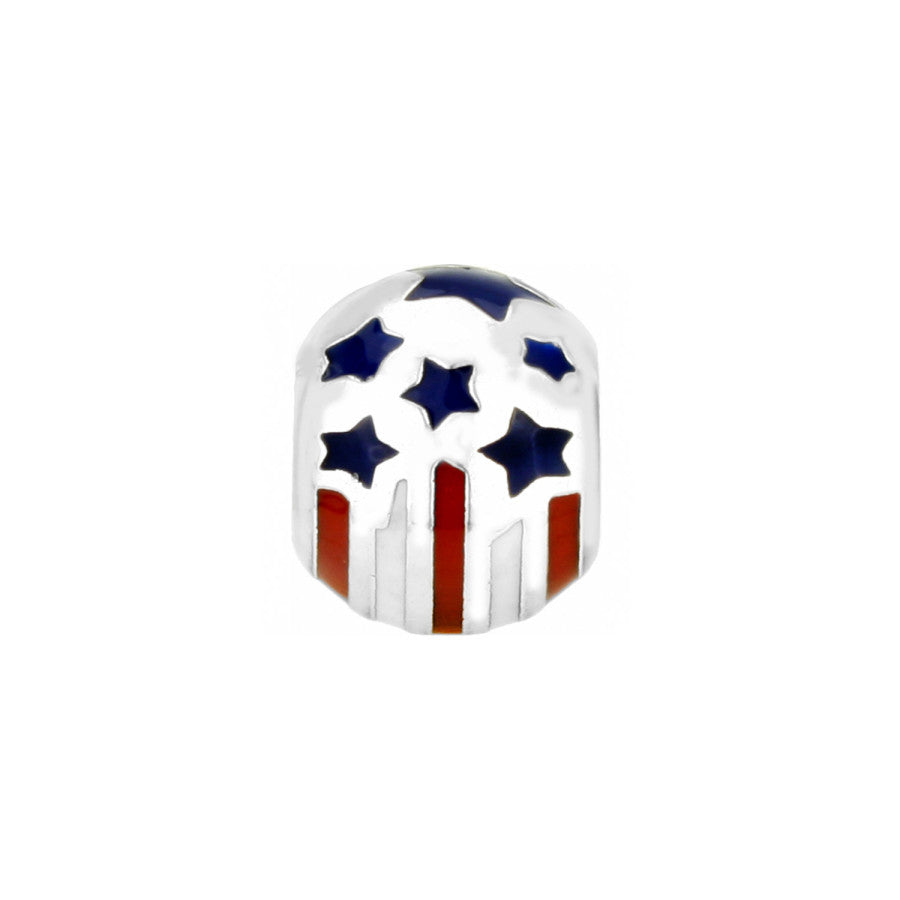Patriotic Americana Bead for Jewelry Making
