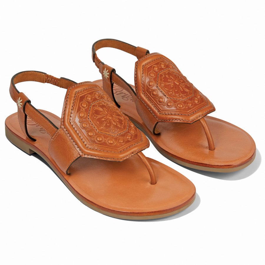 Ancona Handcrafted Leather Thongs with Octagon Design