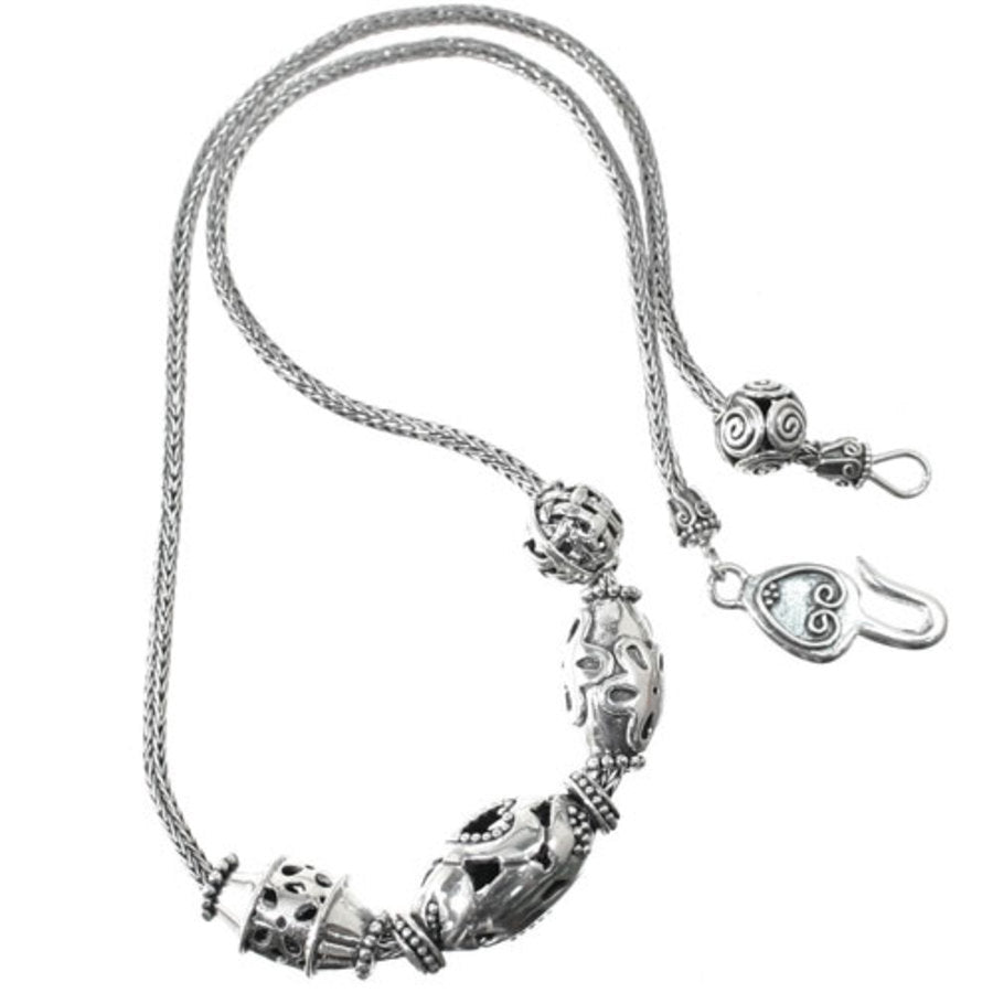 Handcrafted Bali Silver Bead Necklace – Artisan Sterling Jewelry