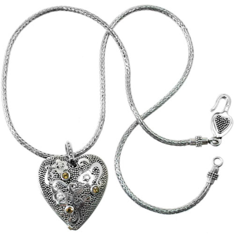 Handcrafted Bali Citrine Sterling Silver Reversible Necklace