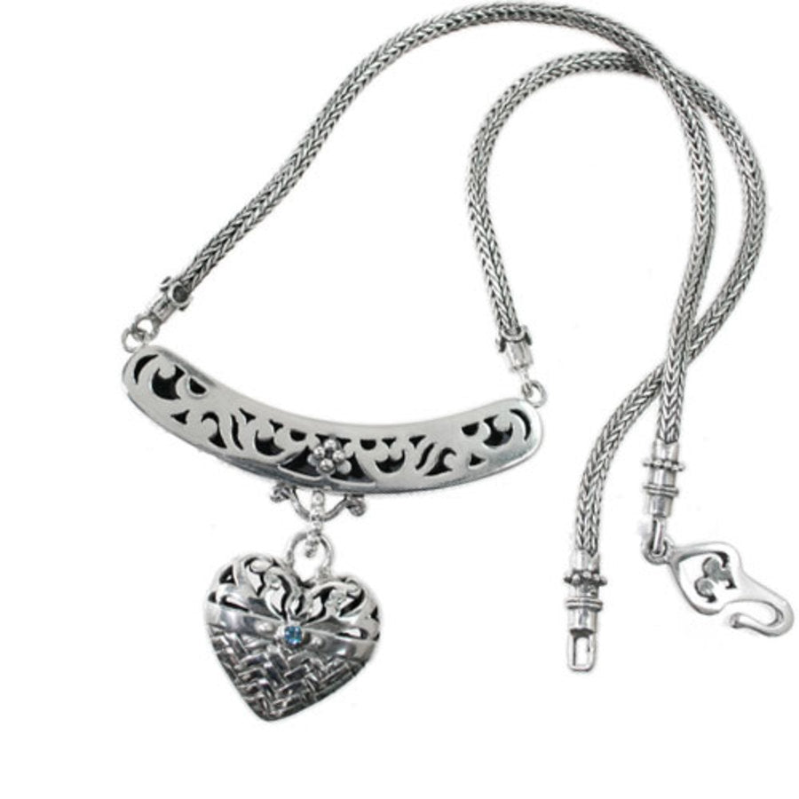 Bali Handcrafted Sterling Silver Heart Necklace