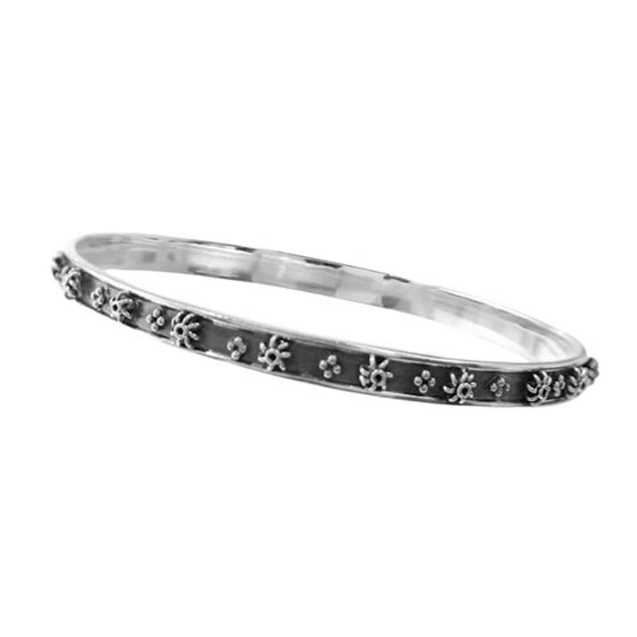Handcrafted Bali Sundew Sterling Silver Bangle