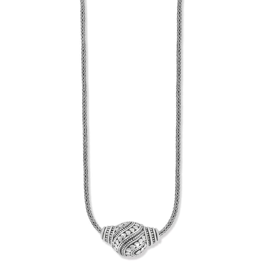 Handcrafted Bali Sterling Silver Love Necklace with Granulation