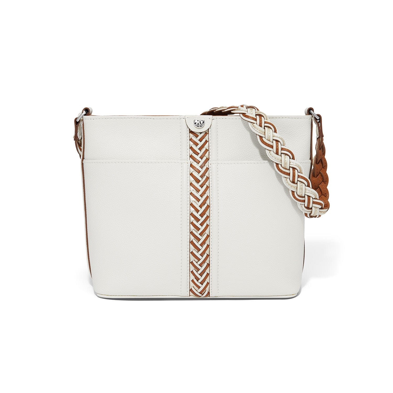 Luxury Italian Leather Bucket Bag with Braided Detail – Belize
