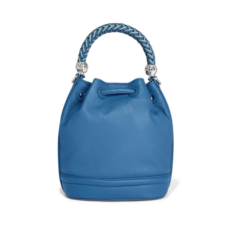 Bellita Woven Leather Bucket Bag - Adjustable Crossbody Strap