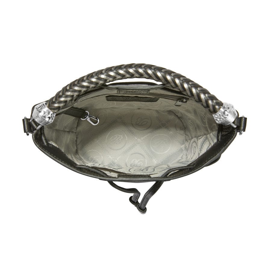Bellita Woven Leather Bucket Bag - Adjustable Crossbody Strap