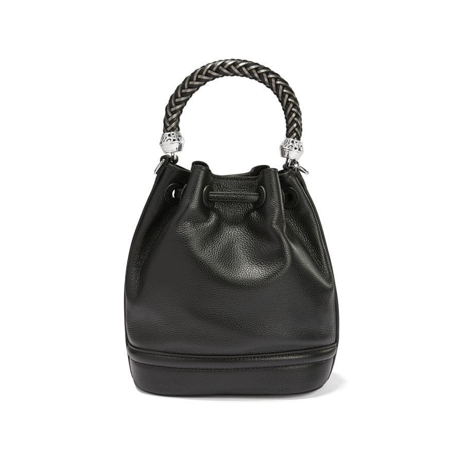 Bellita Woven Leather Bucket Bag - Adjustable Crossbody Strap