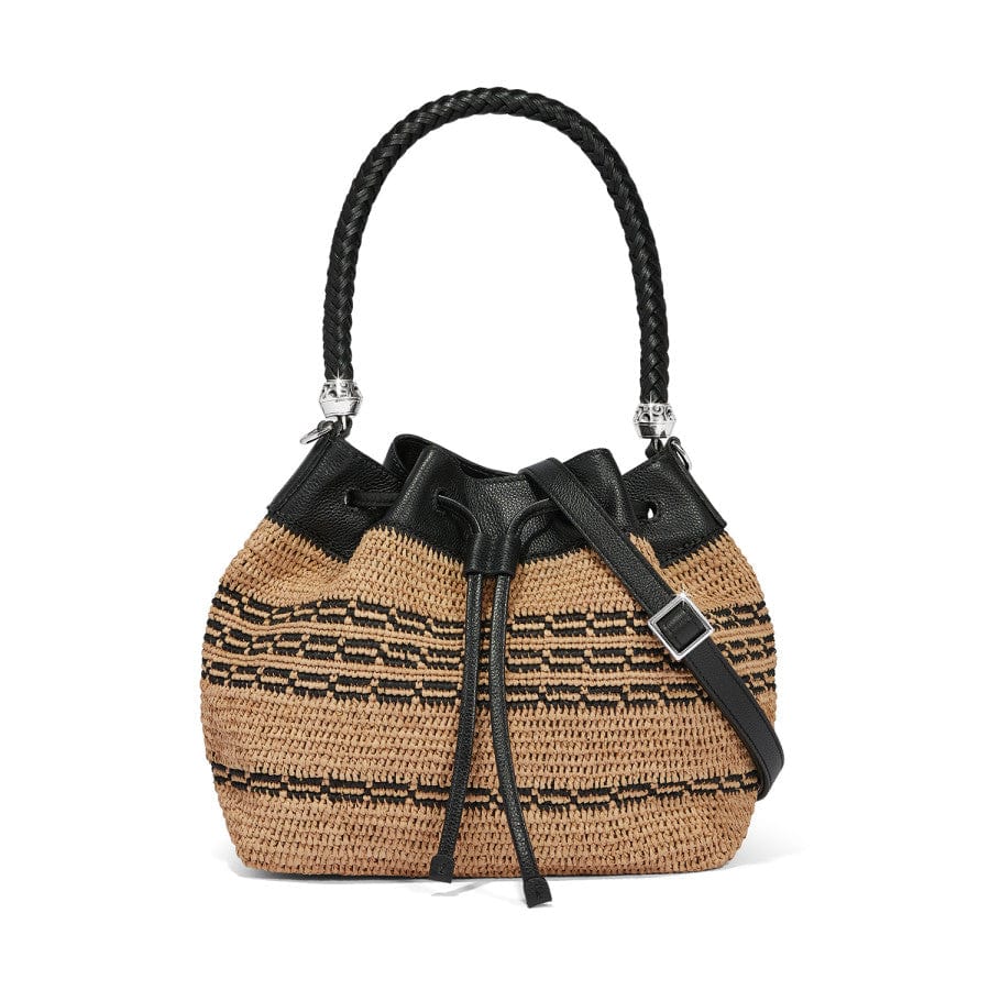 Bellita Handmade Raffia Straw Bag with Leather Straps