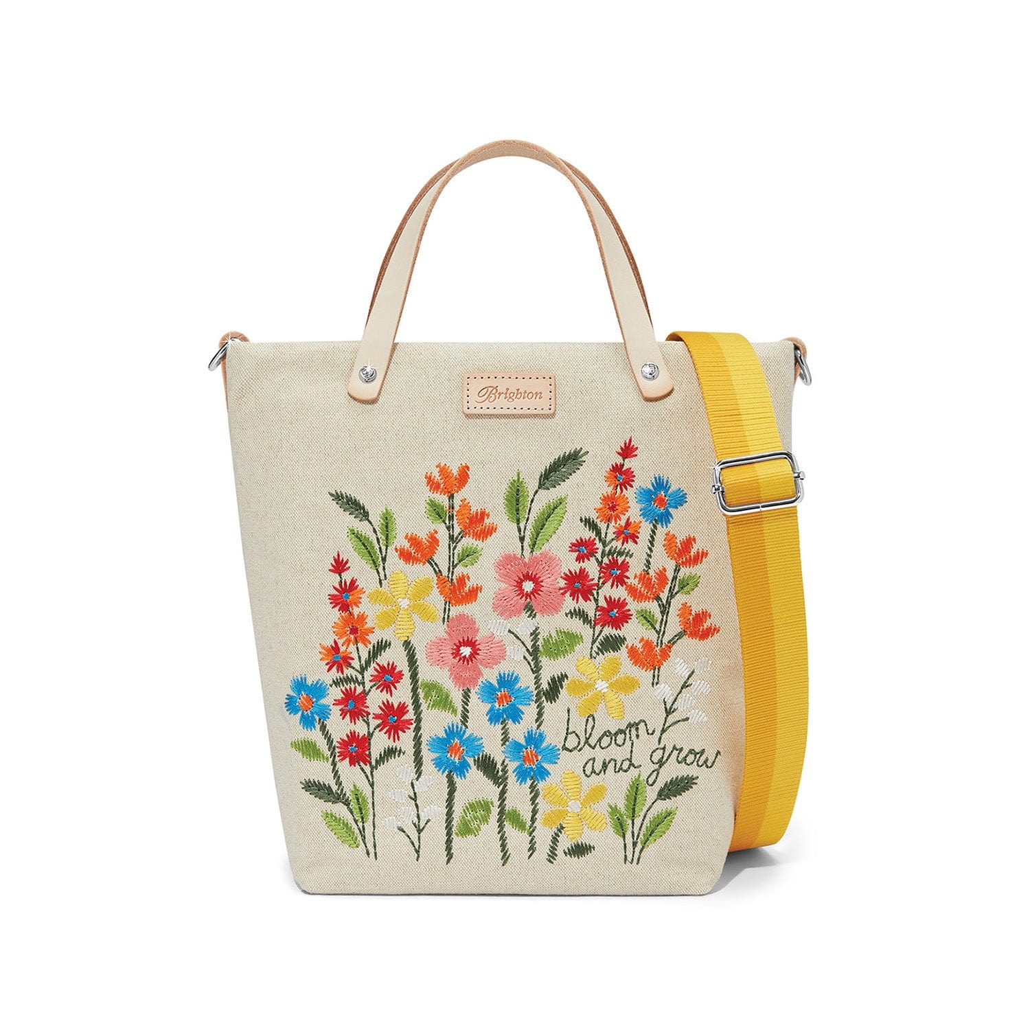 Bloom & Grow Embroidered Floral Messenger Bag
