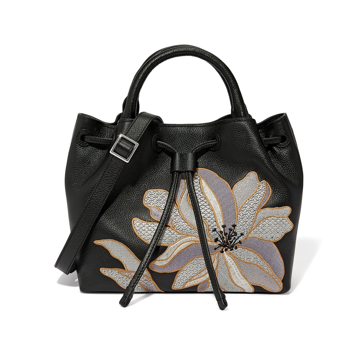 Handcrafted Embroidered Bucket Bag by Botanique Maddy