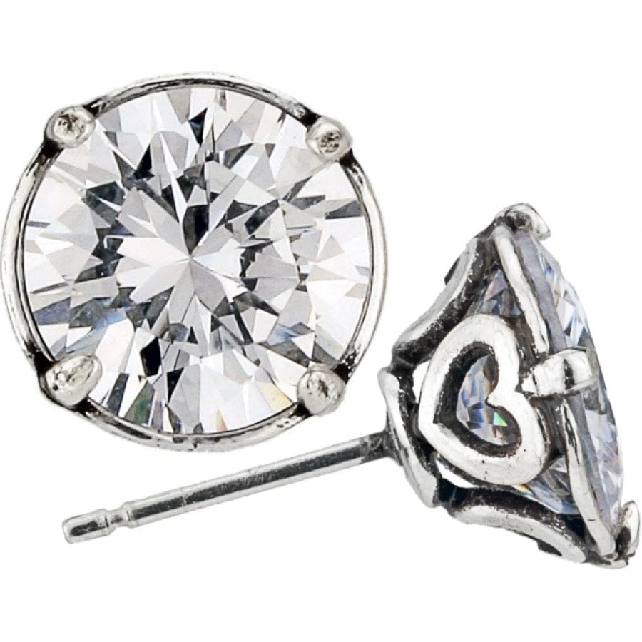 10MM Brilliance Post Earrings – Genuine Gold-Plated Studs
