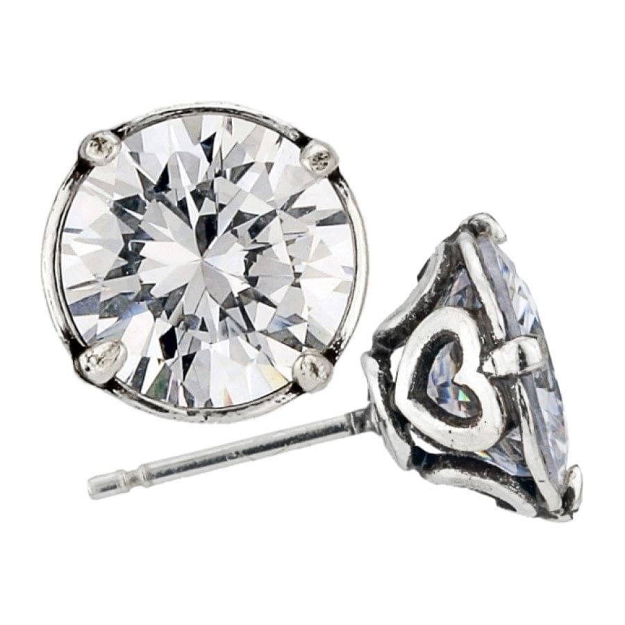 9mm Brilliance Post Earrings – Genuine Gold Studs
