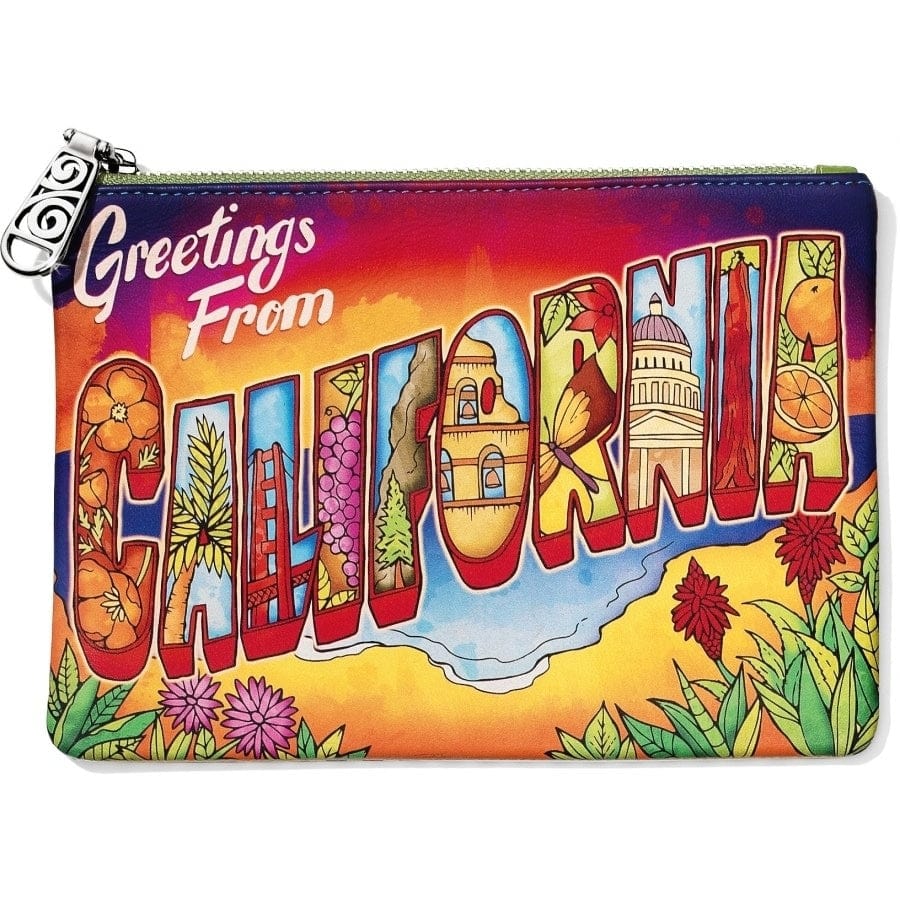 California Leather Travel Pouch with Card Slots